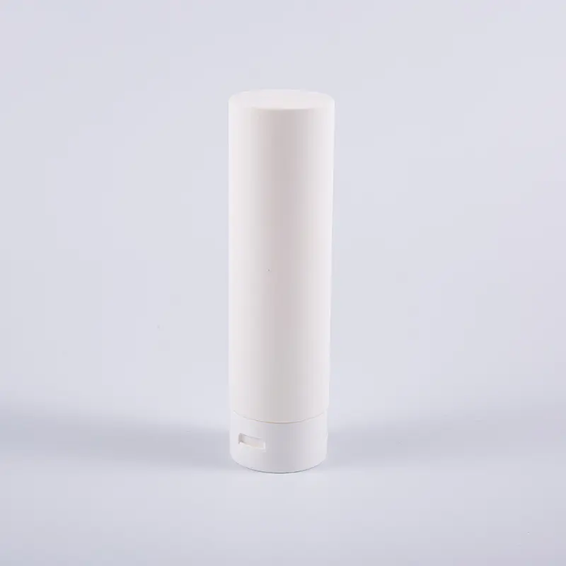 Bijela soft touch okrugla preokrenuta bočica od 180 ml PE regeneratora za kosu s čepom na zavrtanj