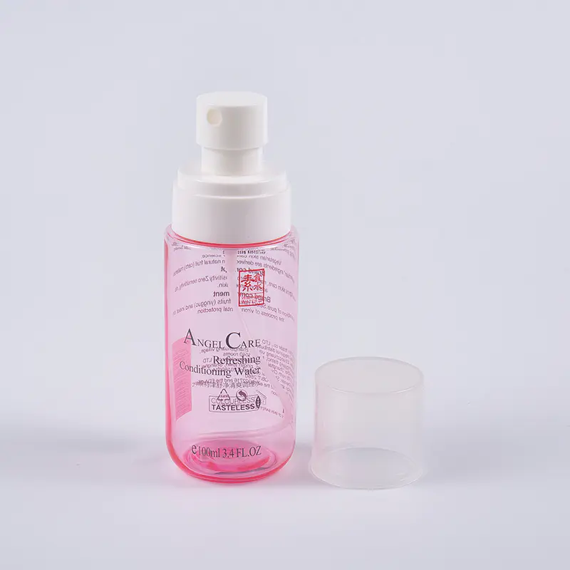 Prozirne bočice ružičastog tonika za lice od 100 ml