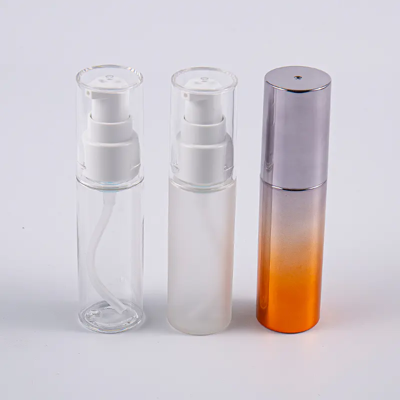 Okrugla boca PETG losiona od 30 ml raznih boja s pumpicom za upotrebu na putovanju