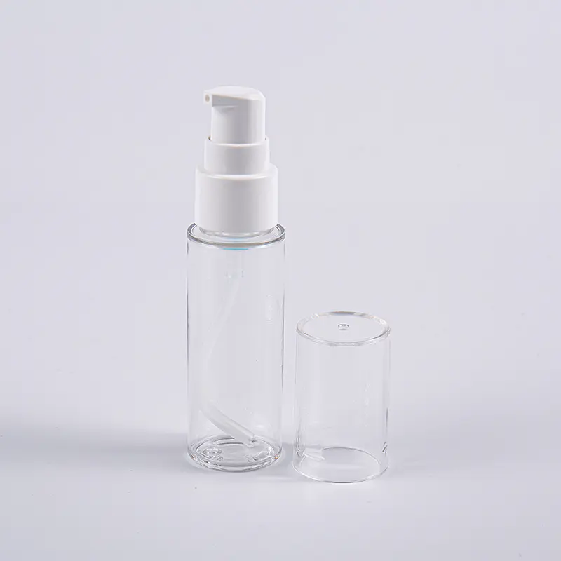 Okrugla boca PETG losiona od 30 ml raznih boja s pumpicom za upotrebu na putovanju