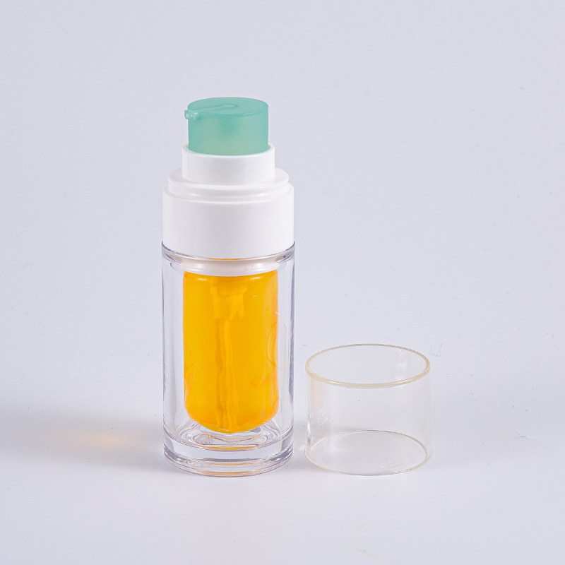 Prozirna PETG boca s višeslojnom kompozitnom unutarnjom vrećicom 30 ml 50 ml vakuumska boca s pumpicom Prozirna PETG boca s višeslojnom kompozitnom unutarnjom vrećicom 30 ml 50 ml vakuumska boca s pumpicom